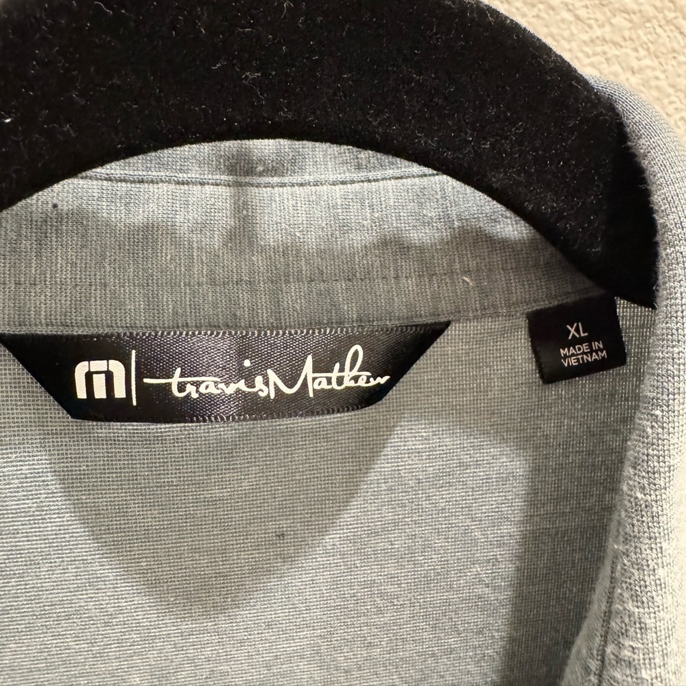 Travis Mathew Charcoal Polo golf Shirt size xl - Picture 5 of 5